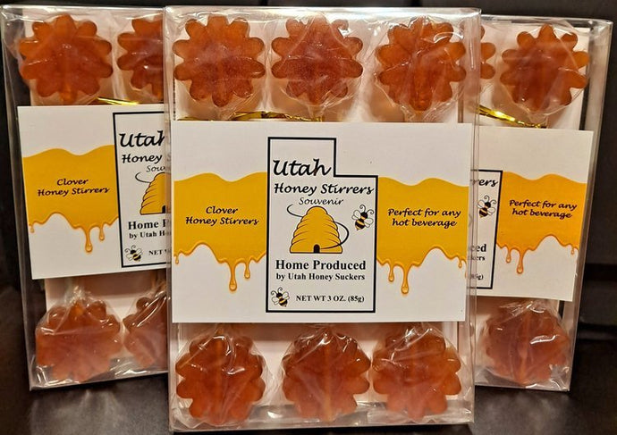 3 Pack Utah Honey Stirrers