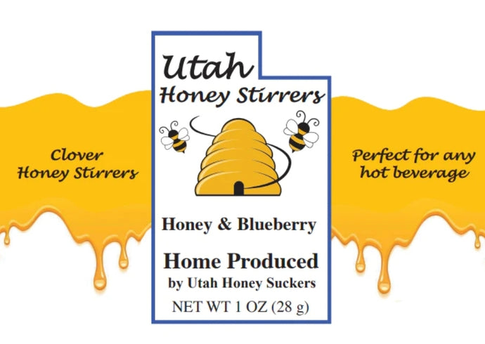 1 Pack Blueberry and Honey Stirrers