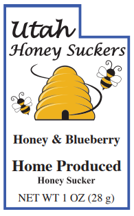 75 Blueberry Honey Suckers