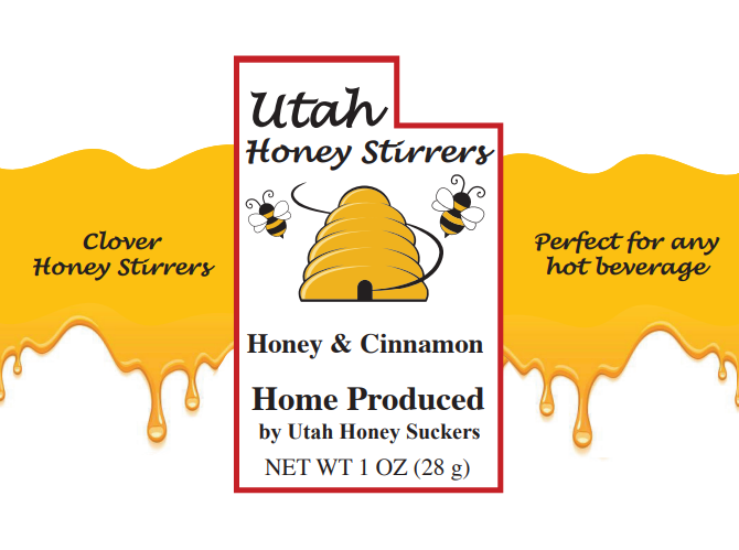 1 Pack Cinnamon and Honey Stirrers