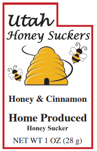 12 Cinnamon and Honey Suckers