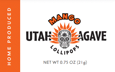 12 Mango Utah Agave Lollipops