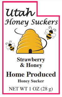 75 Strawberry Honey Suckers